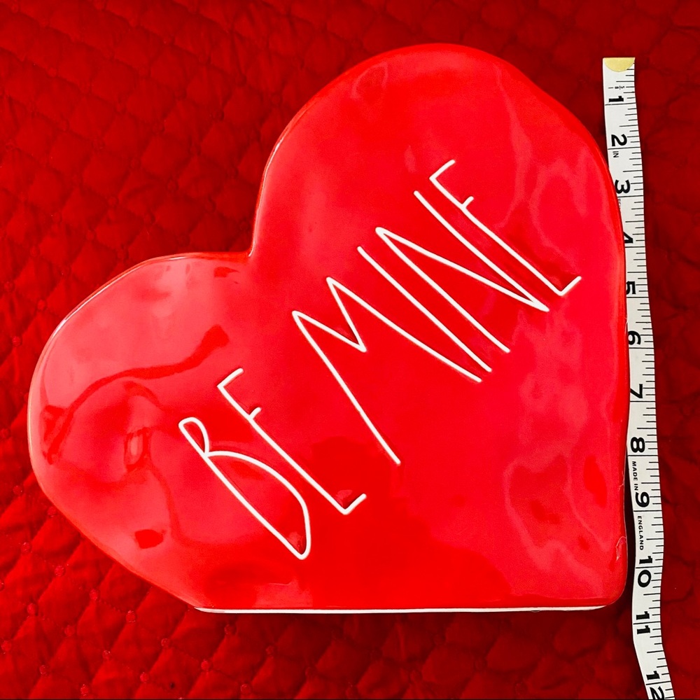 Rae Dunn Valentine B Mine Large Ceramic Heart SOLD - Picture 3 of 4